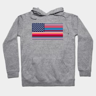 Mexican-American Pride // Serape USA Flag Hoodie